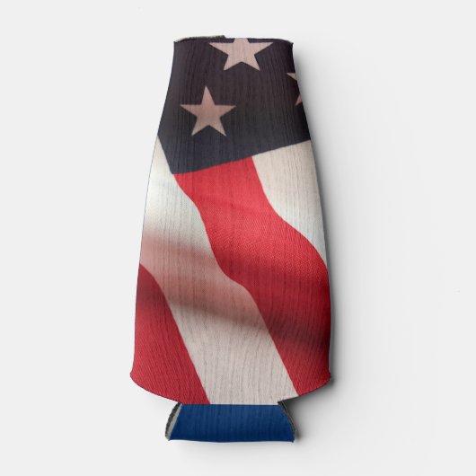 Vertikale Flagge der Vereinigten Staaten Flaschenkühler (Vorderseite)