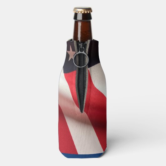 Vertikale Flagge der Vereinigten Staaten Flaschenkühler (Flasche Rückseite)