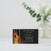 Vertikale Flame-Visitenkarte Visitenkarte (Stehend Vorderseite)
