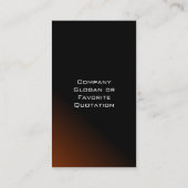 Vertikale Flame-Visitenkarte Visitenkarte (Rückseite)