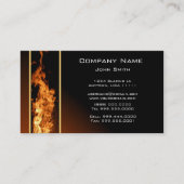 Vertikale Flame-Visitenkarte Visitenkarte (Vorderseite)