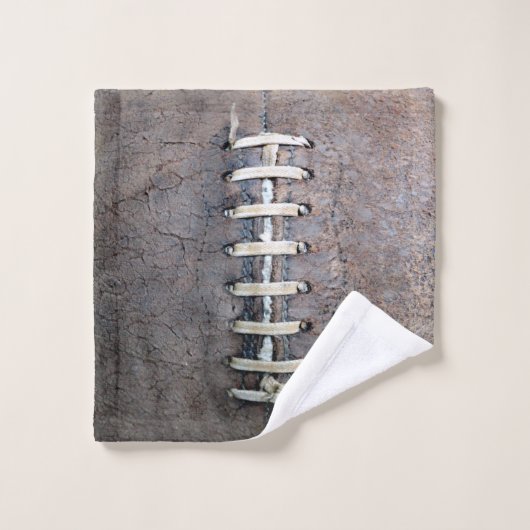 Vertikale Fußball-Strings Badhandtuch Set (Waschlappen)