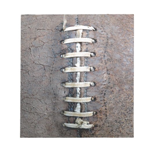 Vertikale Fußballeffekte Notizblock (Vorderseite)