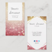 Vertikale Geschäfts-Karte Trendy Visitenkarte (Vorne/Hinten)