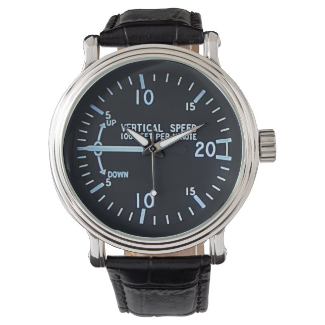 Vertikale Geschwindigkeitsanzeige Armbanduhr (Vorderseite)