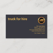 Vertikale Gold Tabs Graufahrer Visitenkarte (Rückseite)