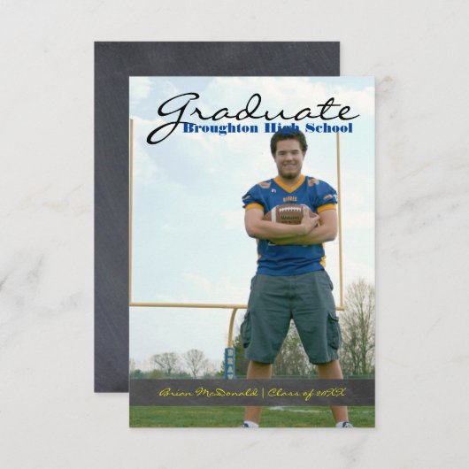 Vertikale-graduiertes Foto - Streifen der Einladung (Vorne/Hinten)