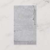 Vertikale Grauwand Beruflich Trendy Visitenkarte (Rückseite)