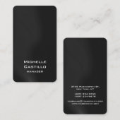 Vertikale Grauwellen Einzigartiges Design Visitenkarte (Vorne/Hinten)