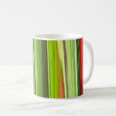 Vertikale grüne Abstraktion 422 Kaffeetasse (VorderseiteRechts)