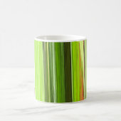 Vertikale grüne Abstraktion 422 Kaffeetasse (Mittel)