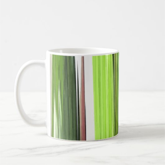 Vertikale grüne Abstraktion 422 Kaffeetasse (Links)