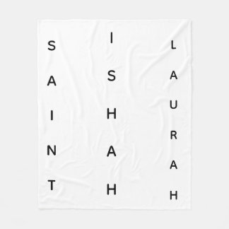 VERTIKALE HEILIGE ISHAH LAURAH FLEECEDECKE