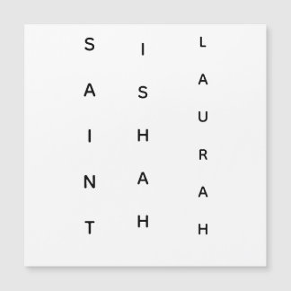 VERTIKALE HEILIGE ISHAH LAURAH MAGNETKARTE