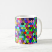 Vertikale Hexagons 11oz Tasse (VorderseiteRechts)