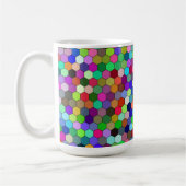 Vertikale Hexagons 15oz Tasse (Links)
