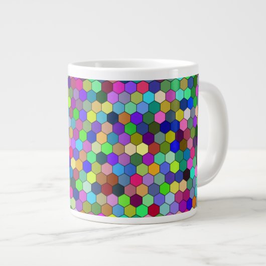 Vertikale Hexagons 20oz Tasse (Vorderseite Rechts)
