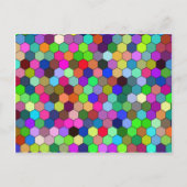 Vertikale Hexagons Postkarte (Vorderseite)