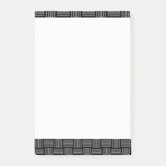 Vertikale horizontale Linien Post-It;  langer Post-it Klebezettel (Vorderseite)