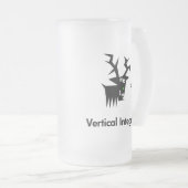 Vertikale Integration von Hirschen Mattglas Bierglas (VorderseiteRechts)