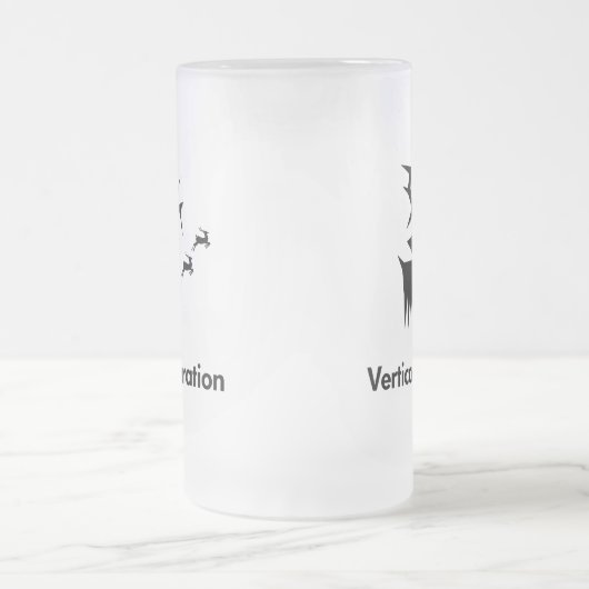 Vertikale Integration von Hirschen Mattglas Bierglas (Mittel)