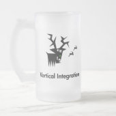 Vertikale Integration von Hirschen Mattglas Bierglas (Links)