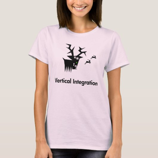 Vertikale Integration von Hirschen T-Shirt (Vorderseite)