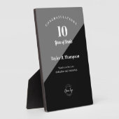 Vertikale Jahre der Anerkennung von Mitarbeitern Fotoplatte (Seite)