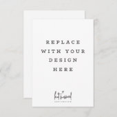 Vertikale Karte DRUCKORDORDER 3,5 x 5 Zoll (Vorne/Hinten)