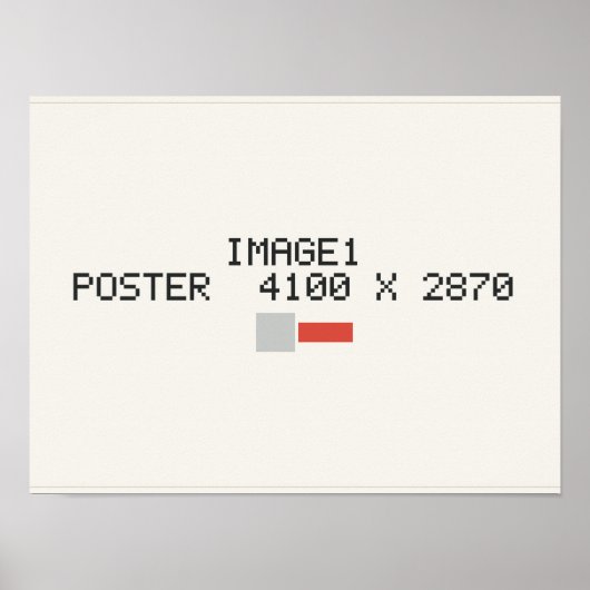 vertikale Karte - personalisiert Poster (Vorne)