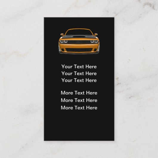 Vertikale Kfz-Visitenkarten Visitenkarte (Vorderseite)