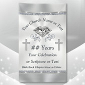 Vertikale kirchliche Vinyl-Banner für jeden Anlass Banner