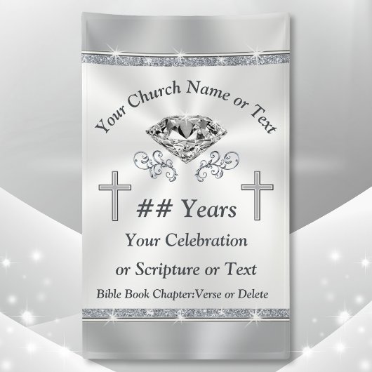 Vertikale kirchliche Vinyl-Banner für jeden Anlass Banner