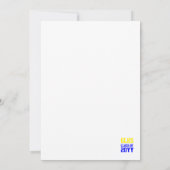 Vertikale Klasse 2024 Graduate Foto Keepake Dankeskarte (Rückseite)