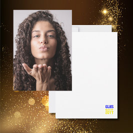 Vertikale Klasse 2024 Graduate Foto Keepake Dankeskarte