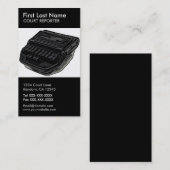 Vertikale kundenspezifische Karten (Vorne/Hinten)