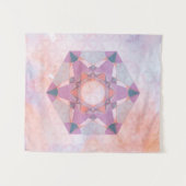 Vertikale künstlerische Heilige Geometrie Wandteppich (Vorderseite (Horizontal))