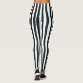 Vertikale Leggings Schwarz und Weiß (Rückseite)