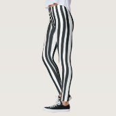 Vertikale Leggings Schwarz und Weiß (Links)