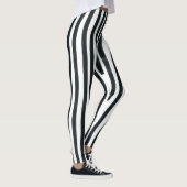 Vertikale Leggings Schwarz und Weiß (Rechts)