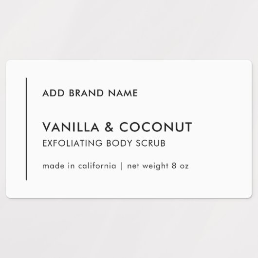 Vertikale Linie Hinzufügen eines modernen Markenpr Etiketten (Design 1)