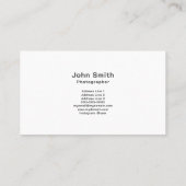 Vertikale Linie, Minimalistisch Visitenkarte (Rückseite)