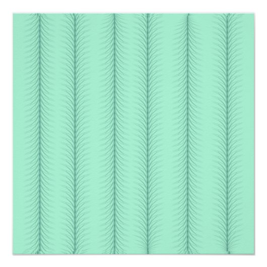 Vertikale Linien auf grün geprägtem Pfefferminzmus Poster (Vorderseite)