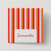 Vertikale Linien personalisierte Streifen Button (Vorderseite)