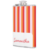 Vertikale Linien personalisierte Streifen Flachmann (Links)