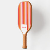 Vertikale Linien personalisierte Streifen Pickleball Schläger (Links)