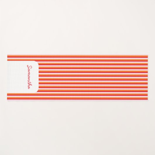 Vertikale Linien personalisierte Streifen Yogamatte (Vorderseite (Horizontal))