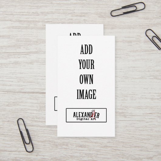 Vertikale Loyalität und Visitenkarte (Vorderseite/Rückseite Beispiel)