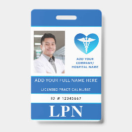 Vertikale LPN, lizenzierte praktische Krankenschwe Ausweis