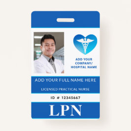 Vertikale LPN, lizenzierte praktische Krankenschwe Ausweis